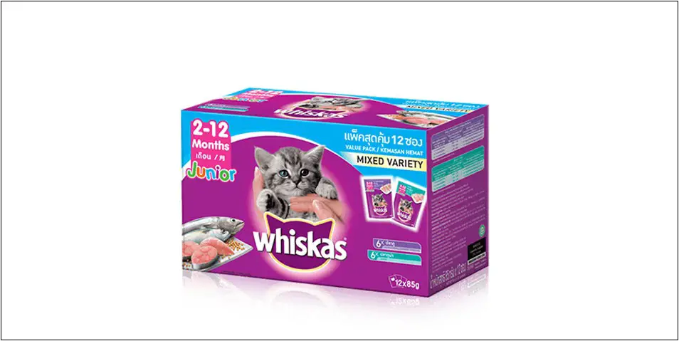 Whiskas-Pouch-Multipack-Junior-–-Makanan-Anak-Kucing-Mix-Flavour-(Tuna-&-Makarel)