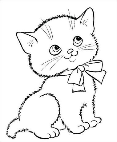 √ 25+ Gambar Kucing Belum Diwarnai: Sketsa Hitam Putih - ONPOS