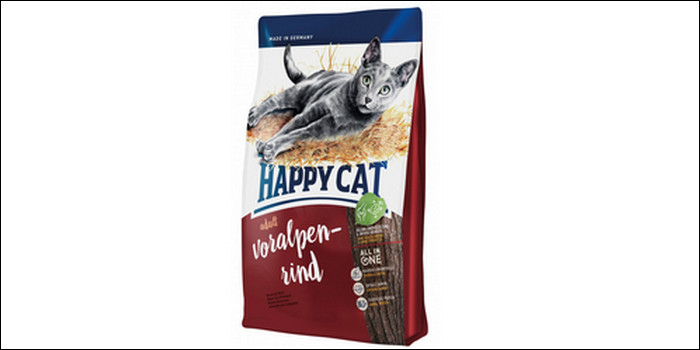 rekomendasi makanan kucing Happy cat voralpen-rind (supreme bavarian beef)