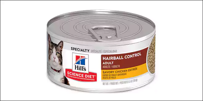 rekomendasi makanan kucing untuk bulu rontok Science Hill’s Diet Adult Hairball Control Savory Chicken Entree