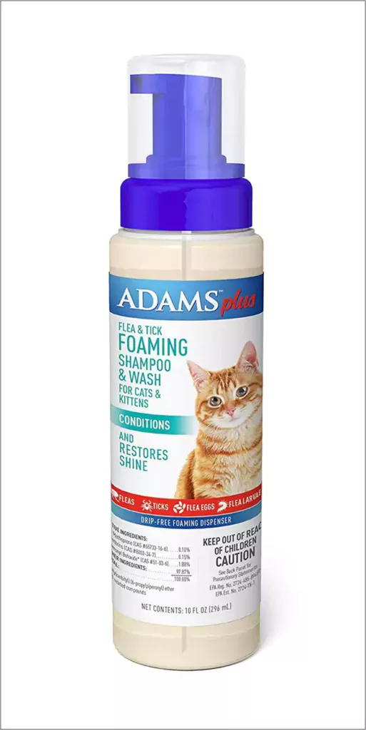 Shampo kucing Adams Plus Flea and Tick Shampoo with Precor